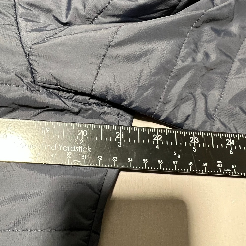 Saint James Men's Navy Blue Long Sleeve‎ Full Zip Quilted Puffer Coat Size 42 L - Picture 13 of 16